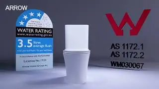 ARROW Sanitary /ARROW Home Two-Piece Toilet with WaterMark and Wels certificate
