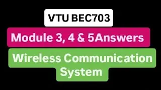 VTU BEC703 Module 3 ,4 &5 imp question answers#vtu#vtumemes#exam#education#engineering​#impquestions