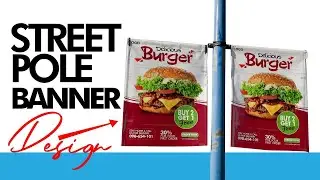 street pole banner design in CorelDraw