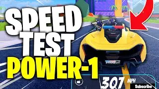 *FAST* Roblox Jailbreak Power-1 SPEED Test..