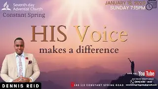 CONSTANT SPRING SDA || Sunday night meeting || Bro. Dennis Reid || His voice makes a difference
