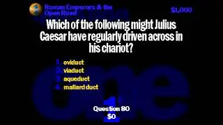 YDKJ Tabletop - Code 12212 / Question 80 - Roman Emperors and the Open Road (Volume 1 XL)