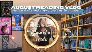 august reading vlog 🌅📚 bookish events, reading advanced copies of books, and pregaming fall 🍁🏈🥘