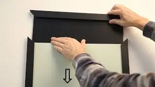Slide-In Wood Top Load Frame Wall Mounting and Print Insert at Displays4Sale.com
