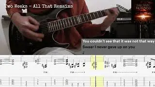 Two Weeks - All That Remains (guitar cover + Tabs)
