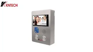 A two-way video intercom that can be used in the subway.