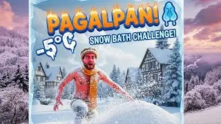 Itni thand mein kaun nahata hai? ❄️🚿 Crazy Snow Fun in Germany @HelloHamidVlogs  #snowfall  #vlogs
