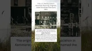 First J.C. Penny Store in Wyoming, US #jcpenneyshopping #jcpenny #history #historyfacts