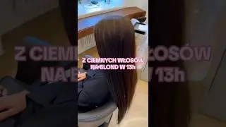 Z FARBOWANEGO BRĄZU DO BLONDU W 13H ‼️#metamorfoza #sciąganiekoloru #rozjaśnianiewłos&oacute;w #hairtok