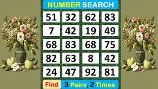 Number Search: How Healthy Is Your Mind? #braingame #memory #puzzle #quiz #mindset #match  -#368