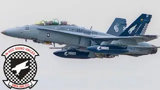КМП США. Финальный полет эскадрильи истребителей F/A-18 Hornet.