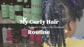 My Natural Curly Hair Wash Day Routine | using ALL Mielle Hair Products