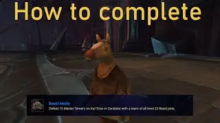 Beast Mode achievement with easy to obtain pets - World of Warcraft pet battle guide.
