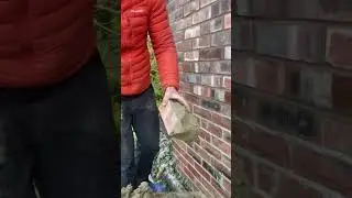 How to brick up a window 🔥 #construction
