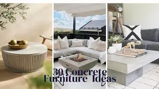 30 Amazing Concrete Furniture Ideas to Upgrade Your Home