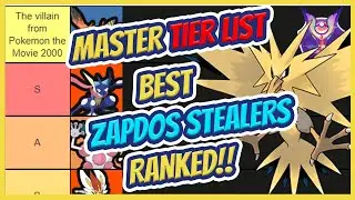 Best Pokemon For STEALING ZAPDOS Ranked!! Pokemon UNITE Zapdos Stealing Tier List