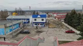 Ульяновская область город Инза вид с моста апрель 2022