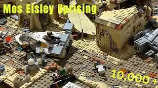 Uprising on Mos Eisley: HUGE LEGO Star Wars MOC | Full Walkthrough
