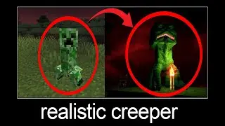 Minecraft wait what meme part 36 (realistic creeper)