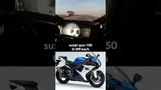 Suzuki gsxr-750 acceleration 0-299 km/h | suzuki gsxr-750 top speed | gsxr-750 top speed