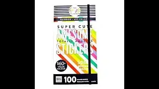 The Happy Planner Rainbow Mega Sticker Book Flip Through