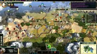 Civilization V - Brave new World - no quitters Multiplayer - game 6-2 (gameplay/commentary)
