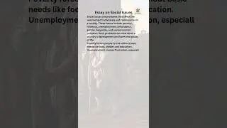 write a short essay on social issues I English I Essay on Social Issues in English | 200 Words