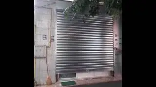 Cea mai ieftina varianta de acoperirea a vitrinelor, grilaj din lamele de tabla