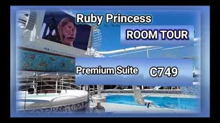 Экскурсия по люксу премиум-класса Ruby Princess | Номер C749, палуба 10 | Обзор палубы Caribe в к...