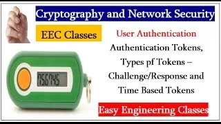 Authentication Tokens, Types pf Tokens &ndash; Challenge/Response and Time Based Tokens