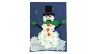 How To Create A Cotton Ball Snowman Craft For Preschoolers