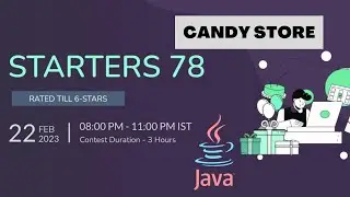 CANDYSTORE Candy Store | Java CodeChef Solutions | Starters 78 | LWC