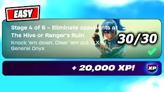 How to EASILY Eliminate Opponents (30) at The Hive or Ranger's Ruin - Fortnite Story Quest