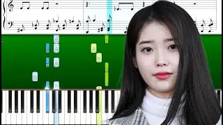 IU - Celebrity (Piano Tutorial With Sheets | Piano Instrumental | Piano Karaoke)