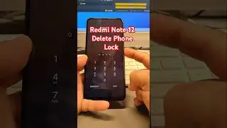 Xiaomi Redmi Note 12 (22111317I). Delete pin, pattern, password lock.