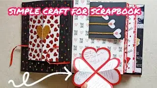 love symbol card for scrapbook...simple craft for scrapbook...