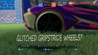 (patched) CRAZY Rocket League Glitch!!  (The Gripstride Wheels become inverted?)