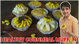 Healthy Cornmeal Muffins || Basant Panchami Special || Eggless Cornbread || Welcome Spring Season