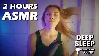 ASMR Hair Dryer Sounds for Sleep | Real Hair Drying & Whispering (No Talking Available)