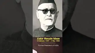 Dr. Zakir Hussain Khan 1st Muslim President of India #presidentofindia #zakirhussain #indiagk