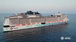 MSC Euribia—искусство моря и экотехнологий.Лайнер класса Meraviglia Plus, спущенный в 2023 году.