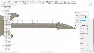 Adding frets to a guitarneck in Fusion360