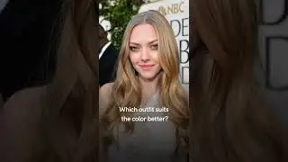 Style DNA app: Which outfit suits the color type better? #celebrity #style #fashion