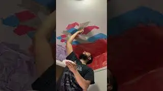 Process #two #painting #ceiling #art #fyp #drawing #process #interior #practice #abstract #progress