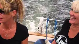 Patty and Jen on the Boat
