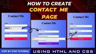 How To Create A Responsive Website Contact Us Page Using Html And Css |Build Responsive Contact Form