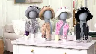 Sprigs Faux Fur Reverse to Print Hat & Glove Set on QVC