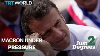 Just 2 Degrees: Climate activists confront Emmanuel Macron during Hague speech