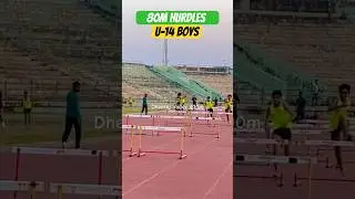 U-14 Boys Hurdles 80m #dheerajyadav400m #hurdles #athletics #running #motivation #shorts #viral