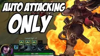 NO ABILITIES ONLY AUTO-ATTACKING CHALLENGE | League of Legends